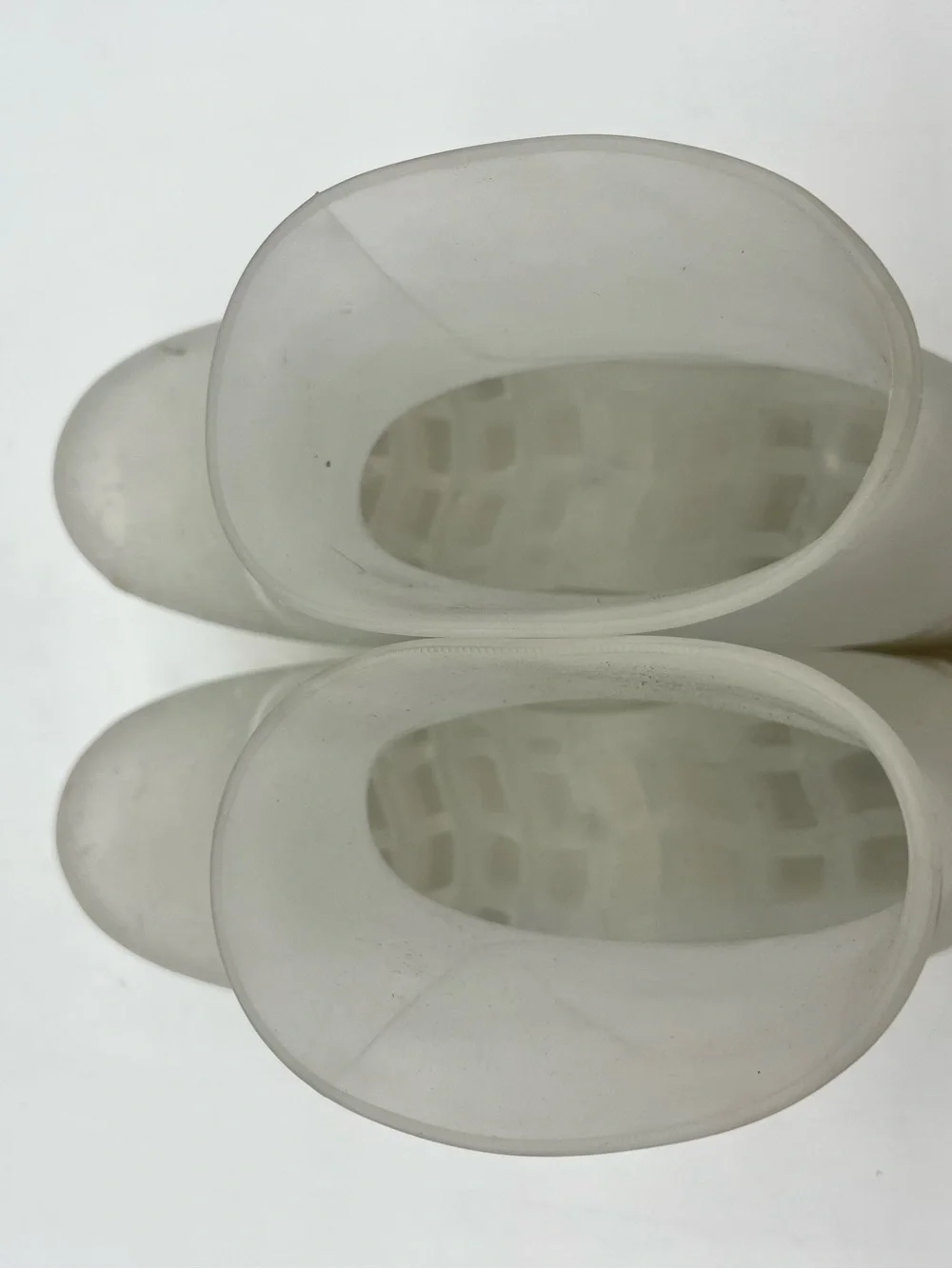 Bottega Veneta Icon Puddle Men’s Sz 43 Sz US 10 Clear Rubber Ankle Rain Boots.